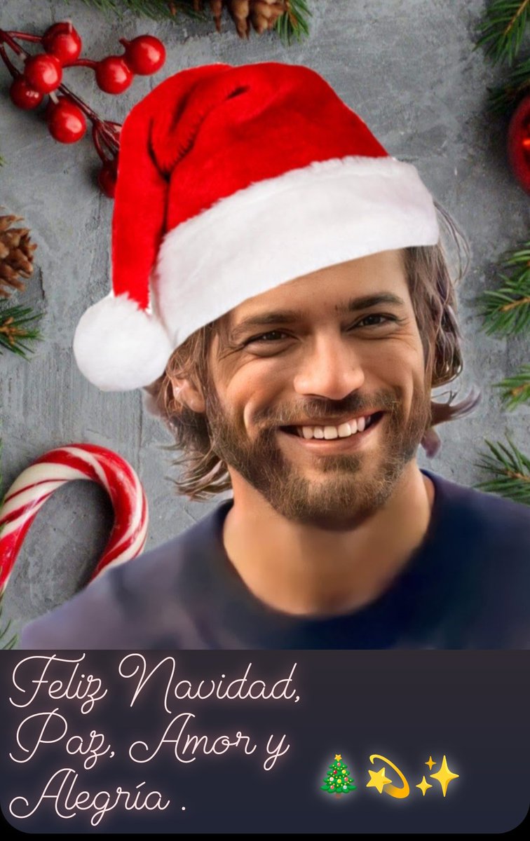Querido fandom #CanYaman os deseo una feliz Navidad, que la estrella de Belén os ilumine con su magia ✨💫 Paz, Amor y Esperanza 🎄😘😘