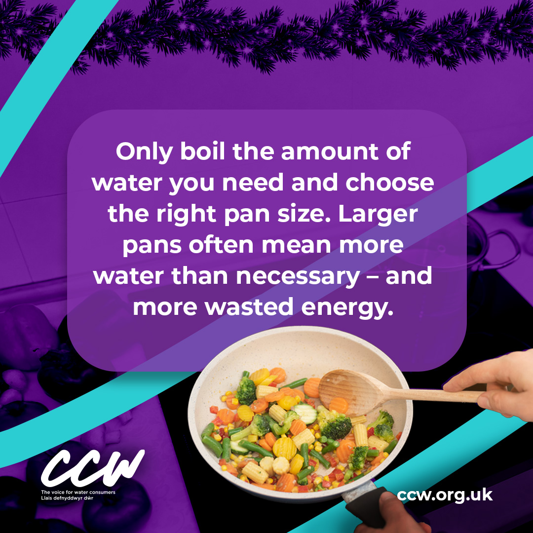 CCWvoice's tweet image. Kitchens tend to get busier than usual over the festive period. With more cooking and hot drinks being made, it’s easy for water use to creep up without noticing. 🍵