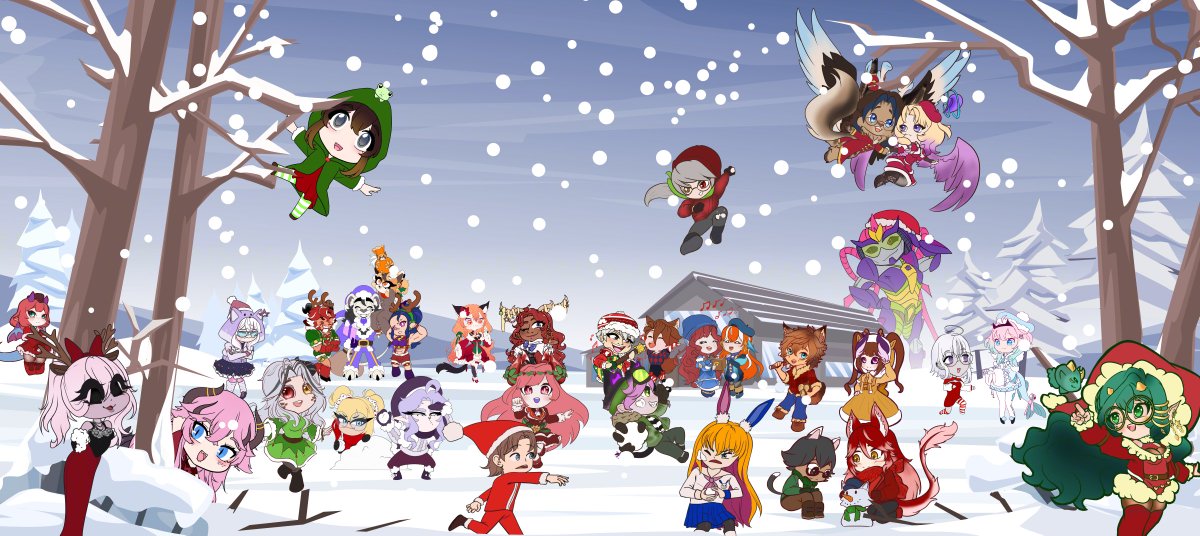 #LeNoëldesvtubers2025 
Merci à <a href="/VtuberPhilomena/">Philomena Yuu | Vtuber</a> <a href="/cali_art37/">Cali</a> <a href="/woliselene/">Woli Selene | Sea dragon 🌊🐲 | Chaotic vtuberFR</a> <a href="/Esprit_Ebene/">Esprit Ebene || French Vtuber 🔞</a> <a href="/Gallifan/">Gallifan | Vtuber chien</a> <a href="/Myorinn/">Myorinn ✨ more Myorinn on bsky</a> <a href="/phostheworld/">uzhuzlsdfse</a> <a href="/Powlaiire/">Powlaiire | 17-18 dec - 24H Birthday Live ✨</a> <a href="/Poussissi/">Poussi - @Poussissi on Bluesky!!</a> et <a href="/RCWHS/">Rock-Well</a> pour leurs participations

En espérant que ces fresques vous plairont.
Une dernière surprise vous attend la semaine prochaine 😉