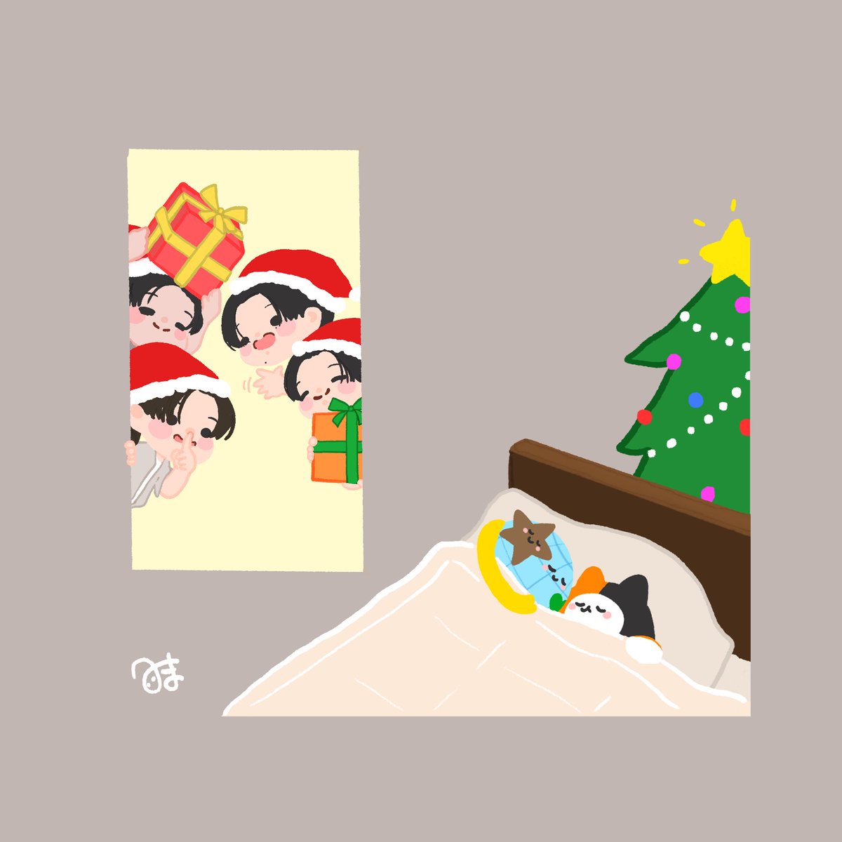 mimaneko139's tweet image. 🎁🎄𝐌𝐞𝐫𝐫𝐲𝐂𝐡𝐫𝐢𝐬𝐭𝐦𝐚𝐬🎄🎁

 #FirstKhaotung  #EarthMix
 #YUZUMUMU #MRSATURNWORLD