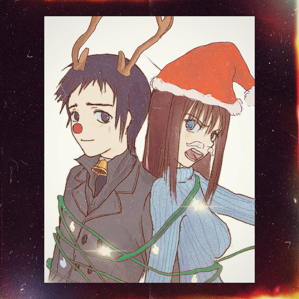 #魔法使いの夜
#草青
 #蒼崎青子 #静希草十郎 
𝓜𝓮𝓻𝓻𝔂 𝓒𝓱𝓻𝓲𝓼𝓽𝓶𝓪𝓼˶‾᷄ ⁻̫ ‾᷅˵