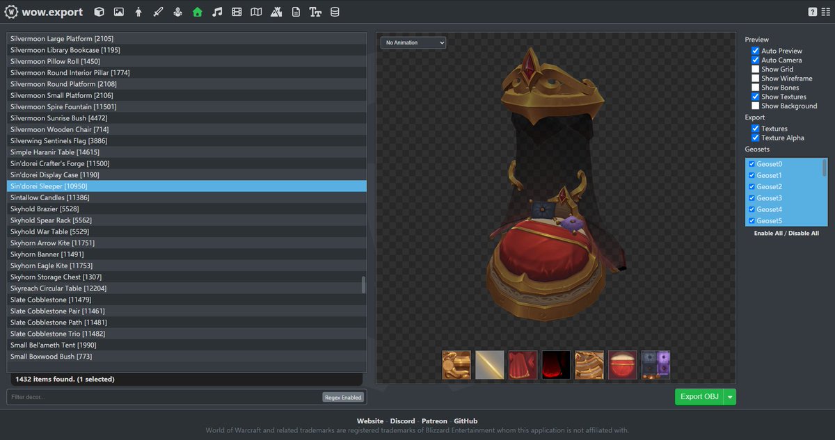 HOUSING DECOR!

another feature people have been requesting made it into wow.export 0.2.7 - the ability to easily browse and export housing decor!

#wow #warcraft