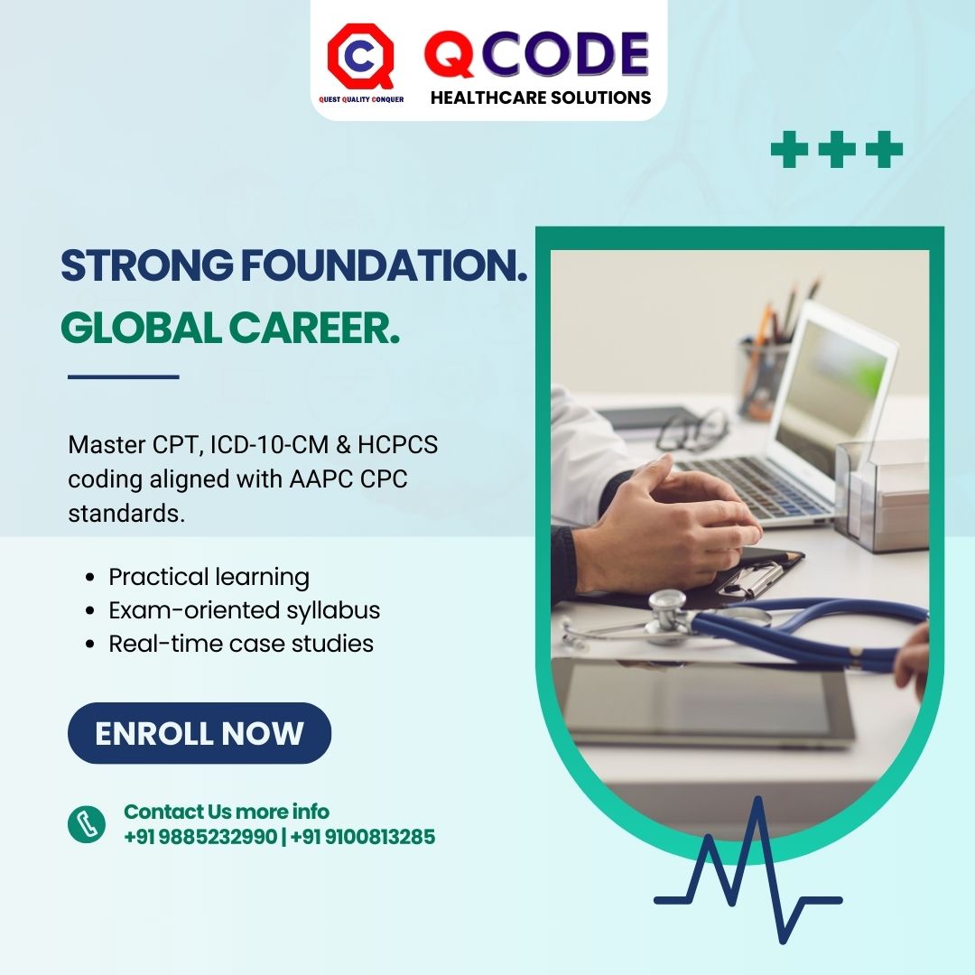 qCodeacademy_'s tweet photo. 🌍💼 Strong Foundation. Global Career.

Step into US healthcare with confidence.
Master CPT, ICD-10-CM &amp; HCPCS coding aligned with AAPC CPC standards.

Built for students who want results, not confusion.

#QCode #MedicalCoding #CPCCertification #USHealthcare #StudentCareers https://t.co/iEWjCEjObP