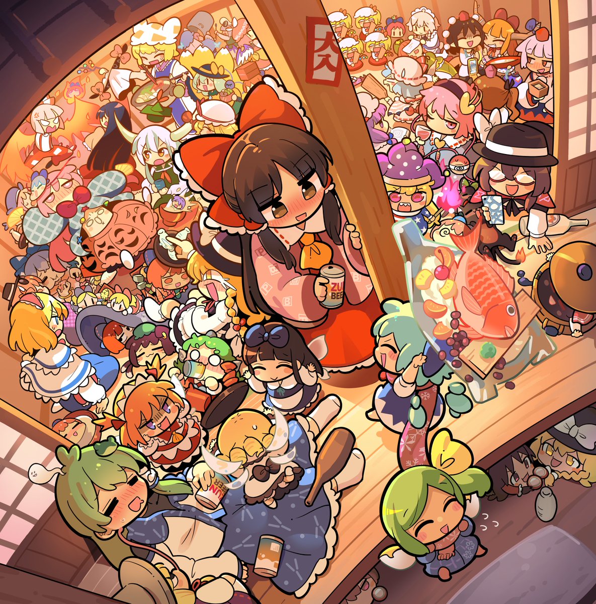 moyashiseizoujo's tweet image. 今日はどんちゃん騒ぎの日だ！