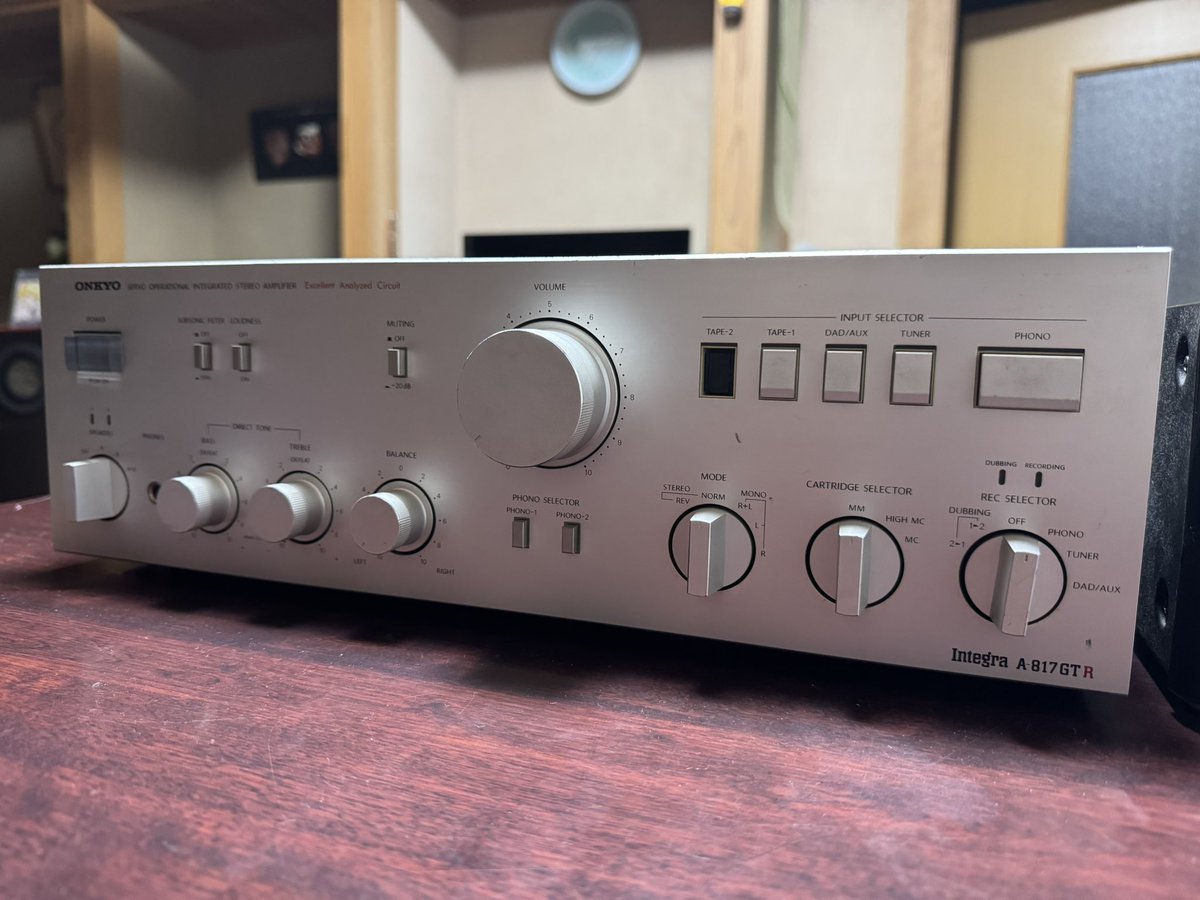 無事山形から運搬することに成功✌️ ONKYO Integra A-817GTR GETです