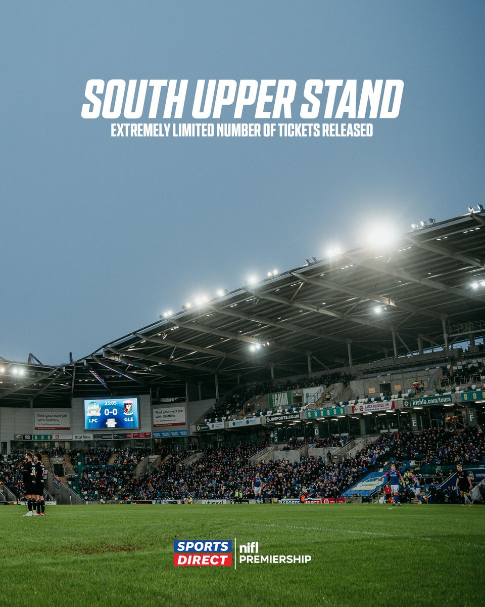 The Railway Stand, Kop Stand and South Stand are now sold out ❌

We have released a 𝗳𝗶𝗻𝗮𝗹 number of tickets for the South Stand Upper Deck. Please note ticket office 𝘄𝗶𝗹𝗹 𝗻𝗼𝘁 be selling tickets at the game.

Any Members &amp; Season Ticket holders who did not claim their