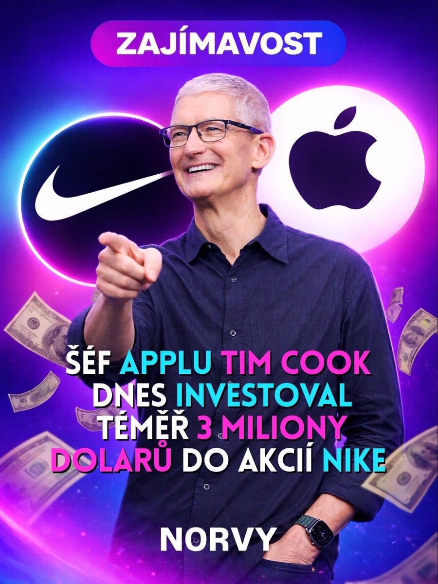 norvy_official's tweet image. Tim Cook just bought ~$3M worth of Nike shares.
50k shares, open-market buy.
Clear confidence signal in $NKE turnaround 👀