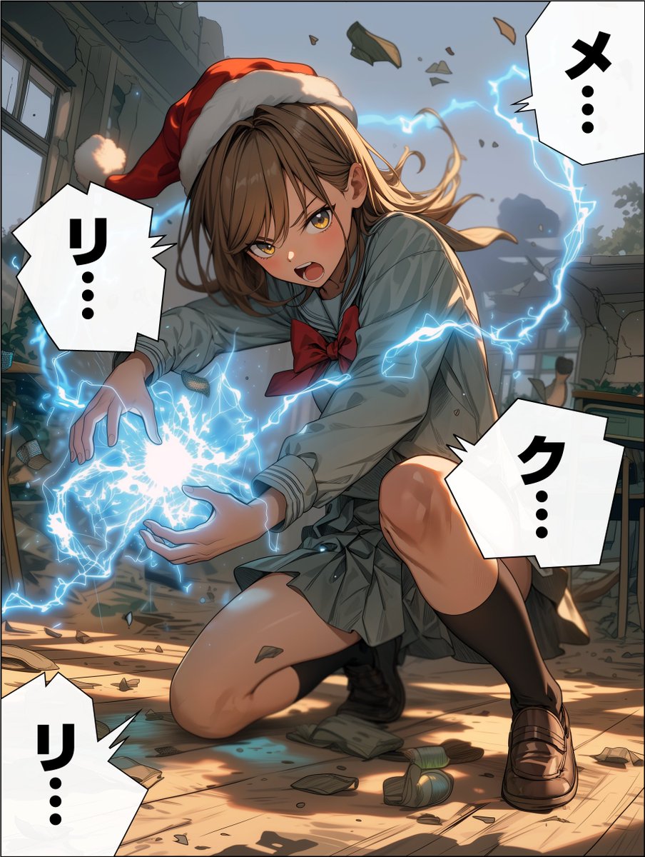 munou_ac's tweet image. 今日のかめはめ波
クリスマスバージョン