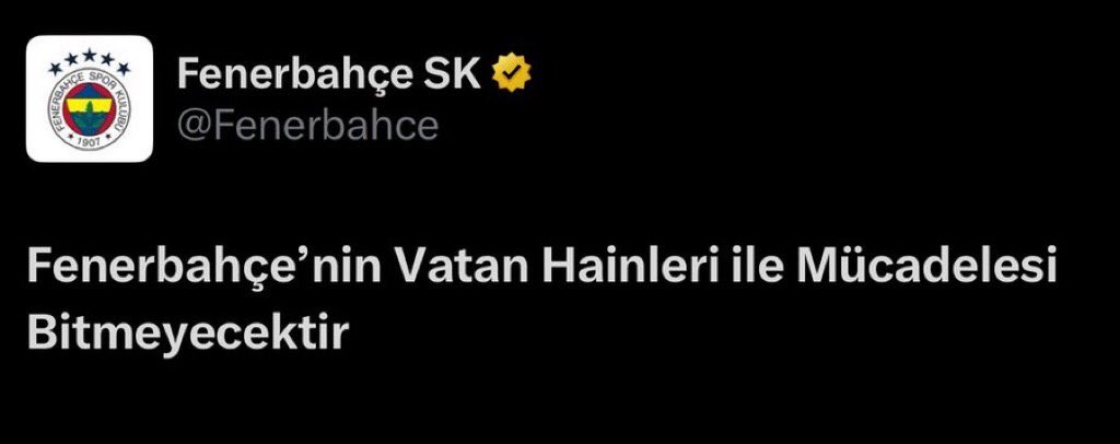 hedefin saran degil de fenerbahce oldugunu bilmek