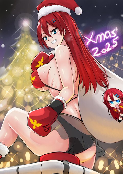 Christmas Yumi with some cast off 
Hope you guys have good time today :)
#ChristmasEve  #Christmas2025  #digitalart 