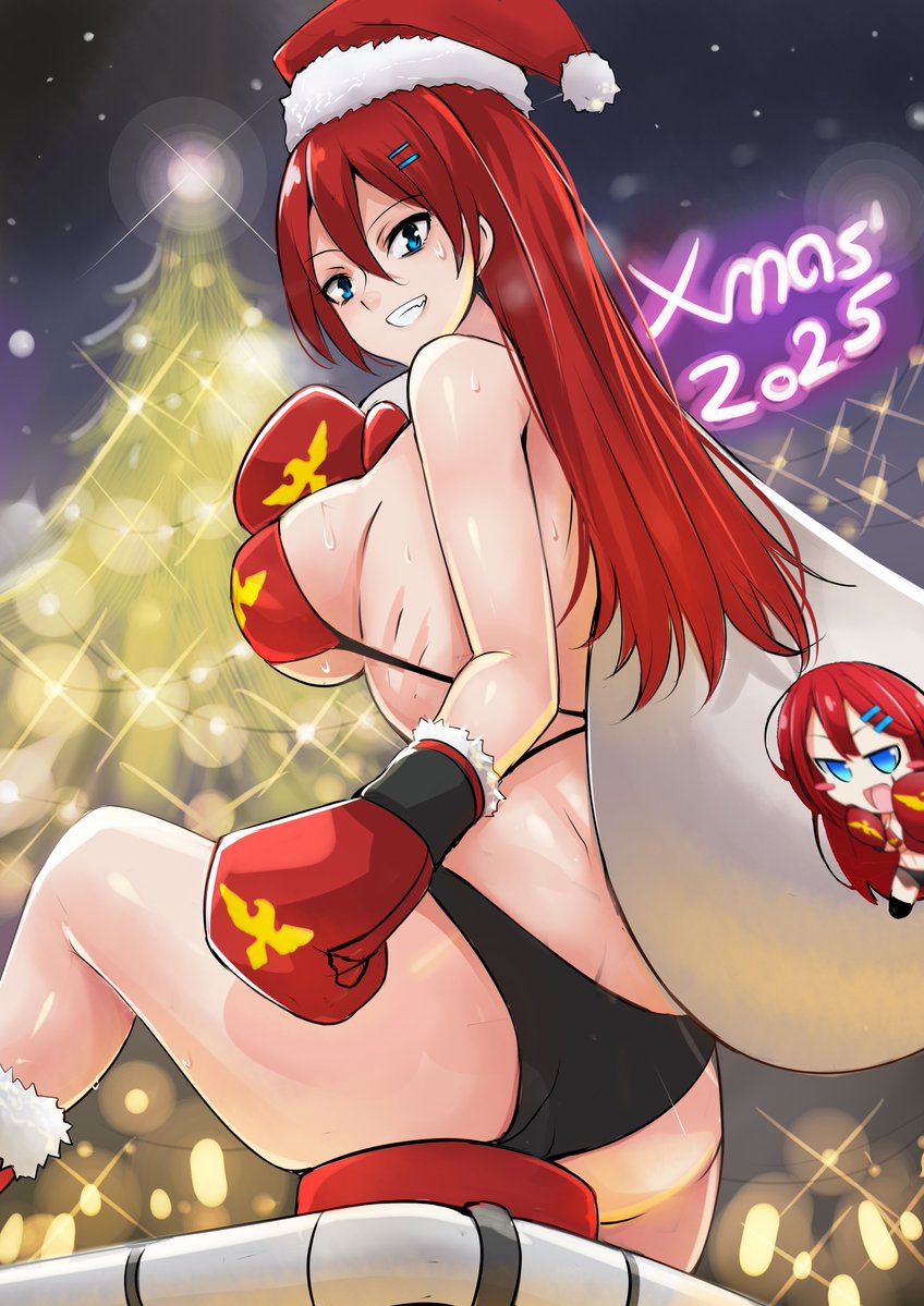 Christmas Yumi with some cast off 
Hope you guys have good time today :)
#ChristmasEve  #Christmas2025  #digitalart 