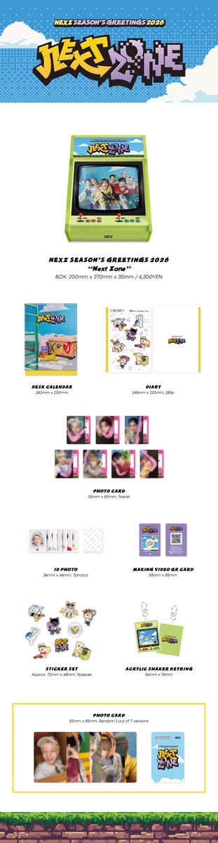 NEXZ SEASON'S GREETINGS 2026 “Next Zone” 12月27日(土) よりJYP