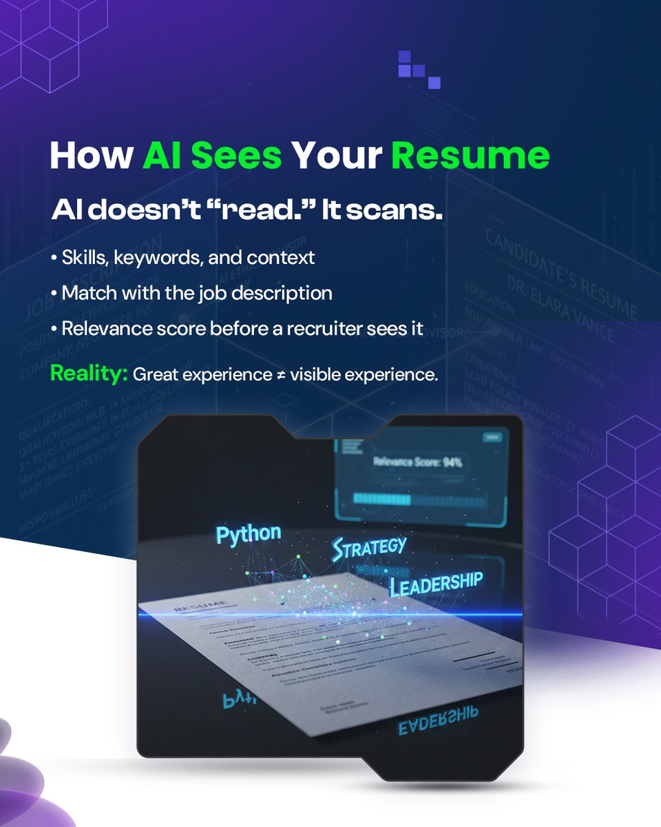 keepers_talent's tweet photo. Your resume is often screened by AI before it ever reaches a recruiter. https://t.co/pAtlpTjqVF