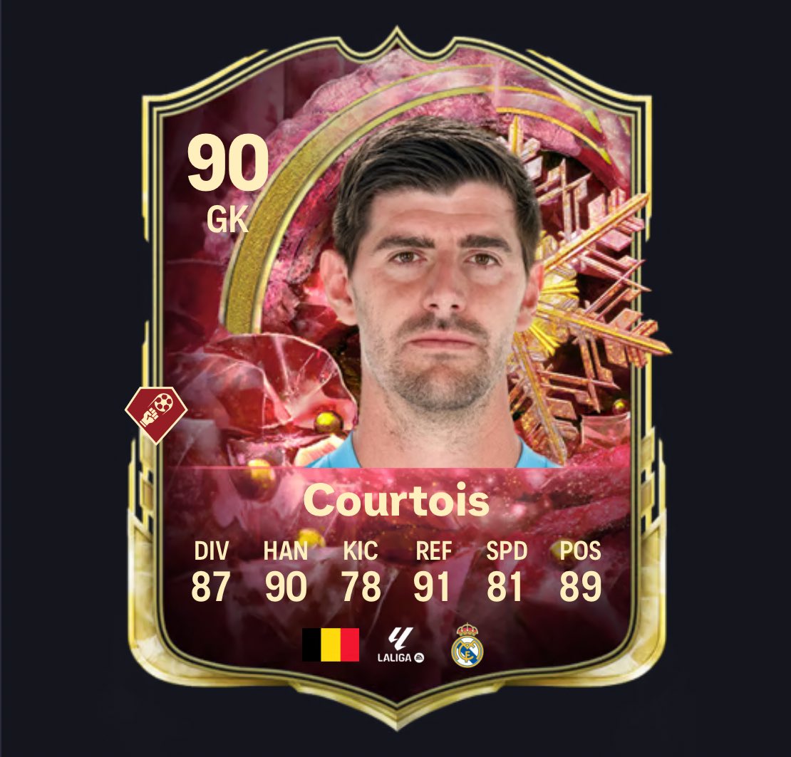 FIFA22_INFO's tweet photo. 🚨 Today’s Winter Wildcard Content

• 🇧🇪 Courtois SBC (+35 Speed 😳)
• 🇪🇸 Le Normand SBC
• ⚫️ New TOTW
• ⬆️ Upgrades Refresh
• ➕ More

This HAS to be everyone’s new GK 🥶 https://t.co/8OdqwwQRES
