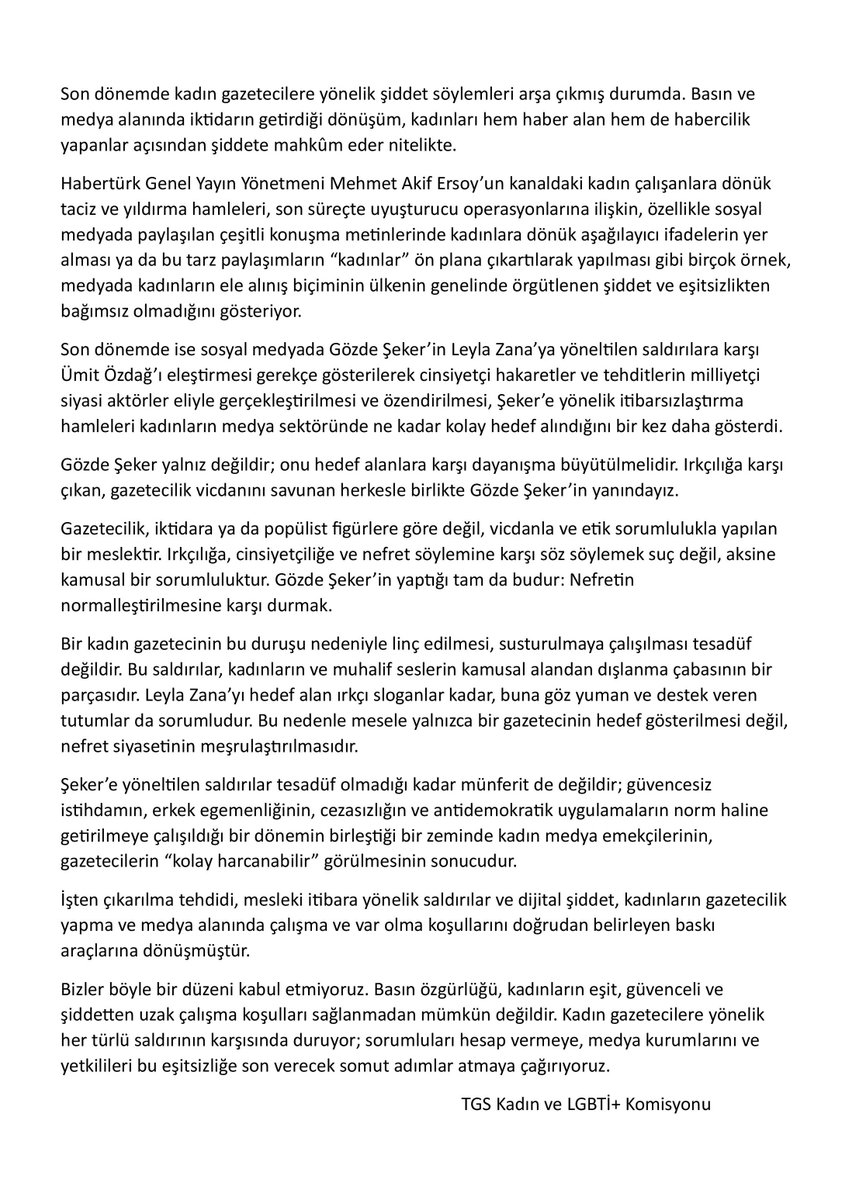 Basın açıklamamızdır👇
tgs.org.tr/irkciliga-cins…