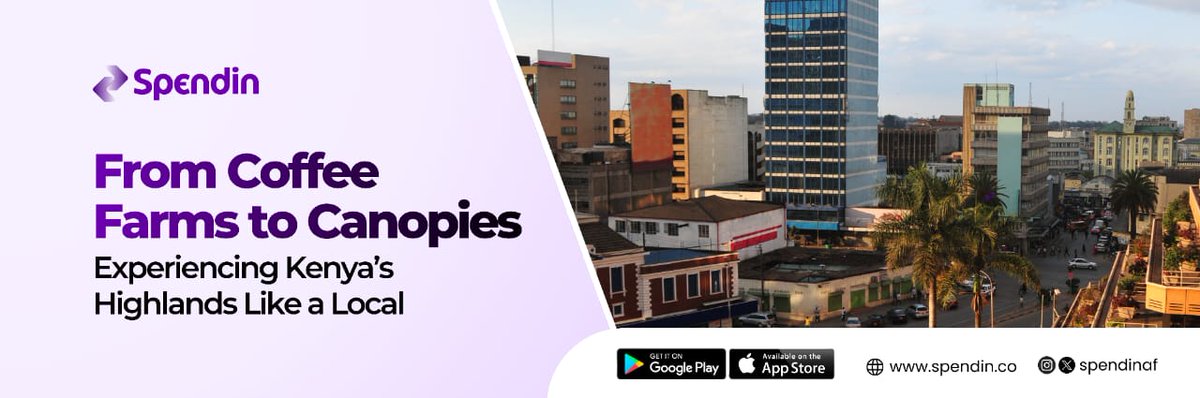 Cool air, coffee farms, forest canopies, and slow living; this is Kenya’s highlands like a local.
Explore freely while Spendin handles seamless payments between Nigeria and Kenya.

Click the link below to read more👇🏼
medium.com/@spendinaf_425…