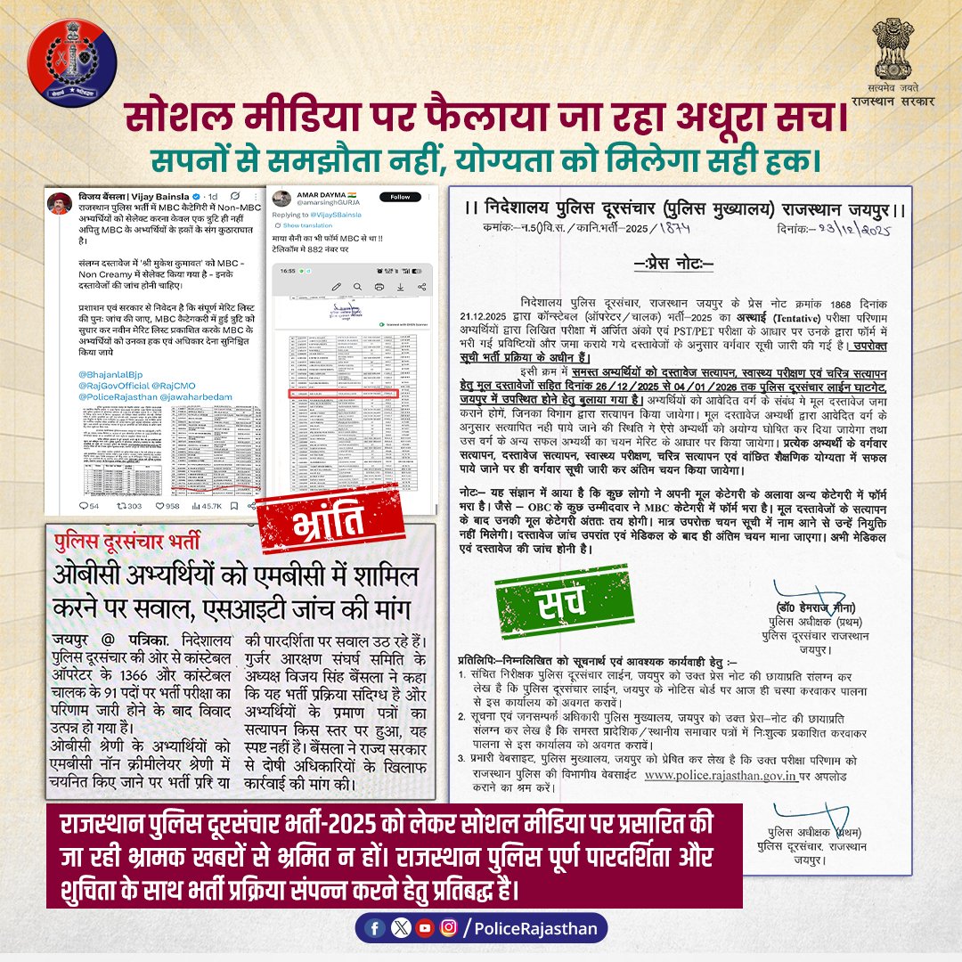 Rajasthan Police tweet media