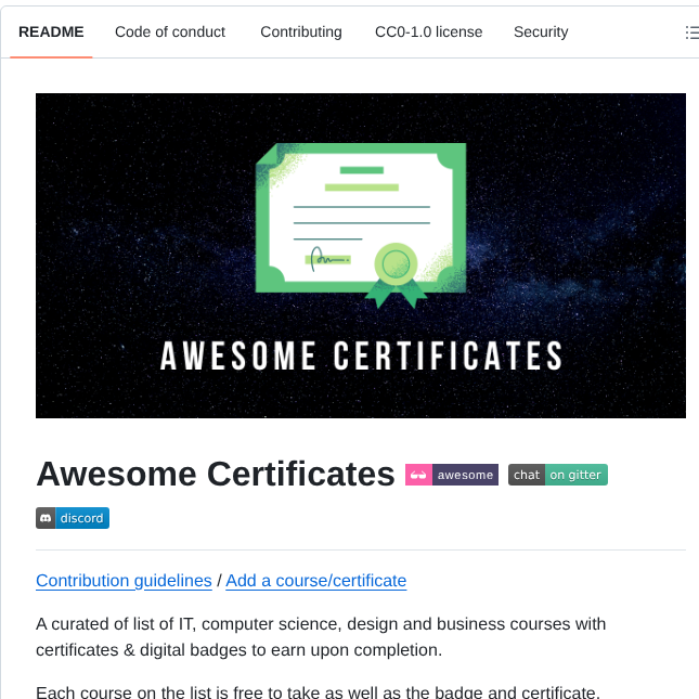 List of courses with certificates and badges

github.com/PanXProject/aw…