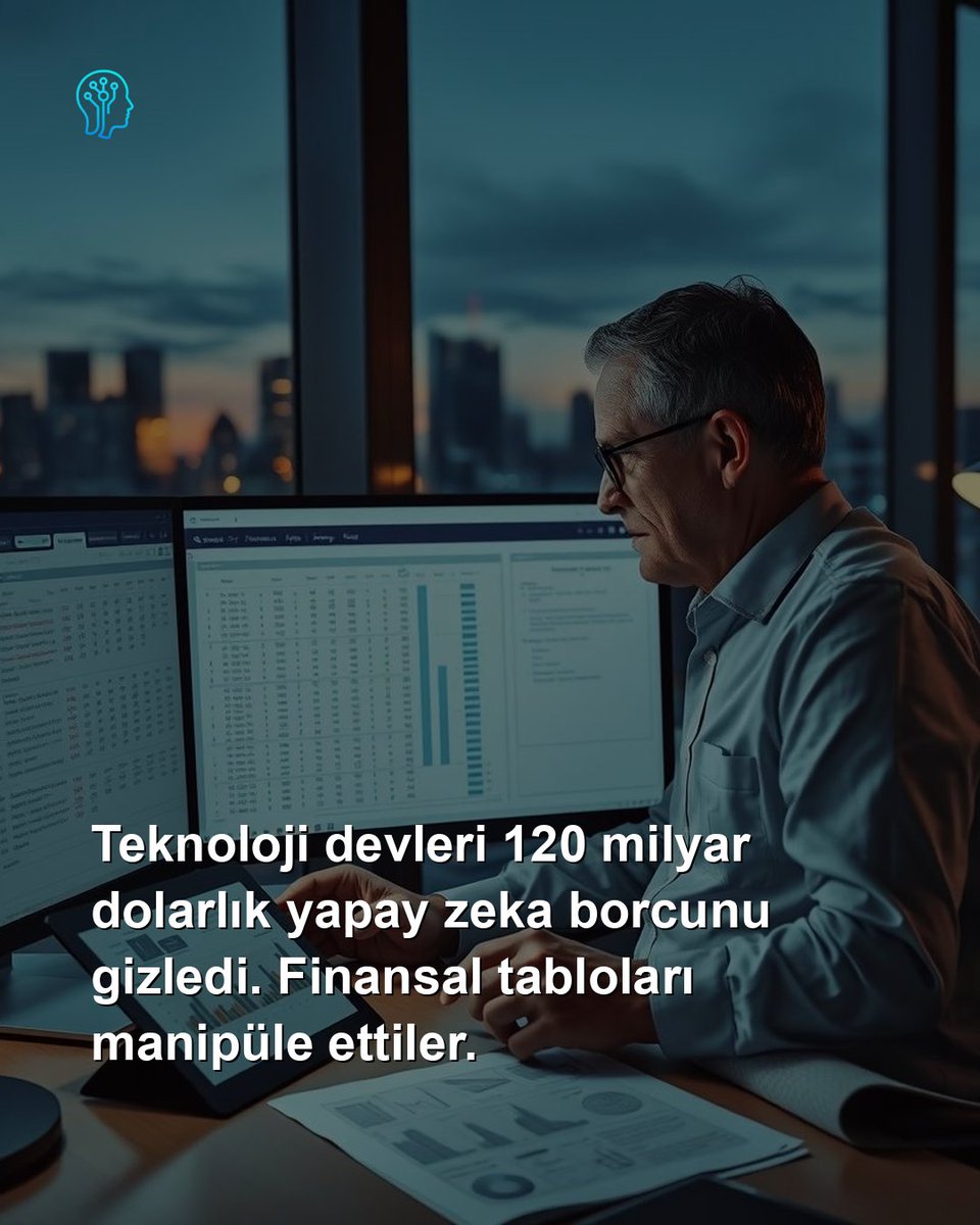 maktechhub2025's tweet image. Büyük teknoloji şirketleri, yapay zeka yatırımlarını finanse etmek için 120 milyar dolar değerinde borcu bilanço dışına çıkardı. Bu muhasebe hareketi, şirketlerin borç oranlarını düşük gösterirken yatırımları hızlandırmasını sağlıyor. #FirstFT #YapayZeka #Teknoloji