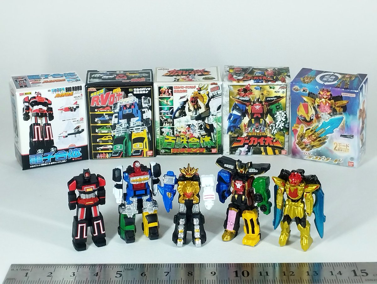 ガシャポン スーパー戦隊シリーズ DXロボミニチュア&パッケージ