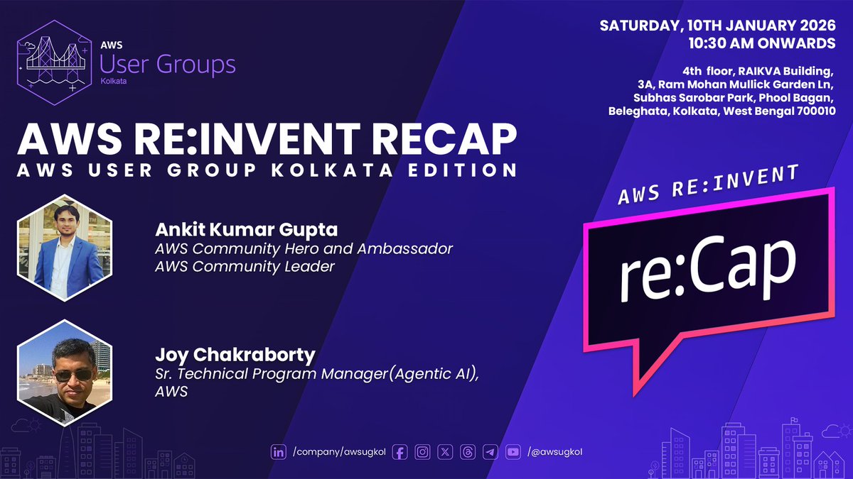 AWS User Group Kolkata tweet media