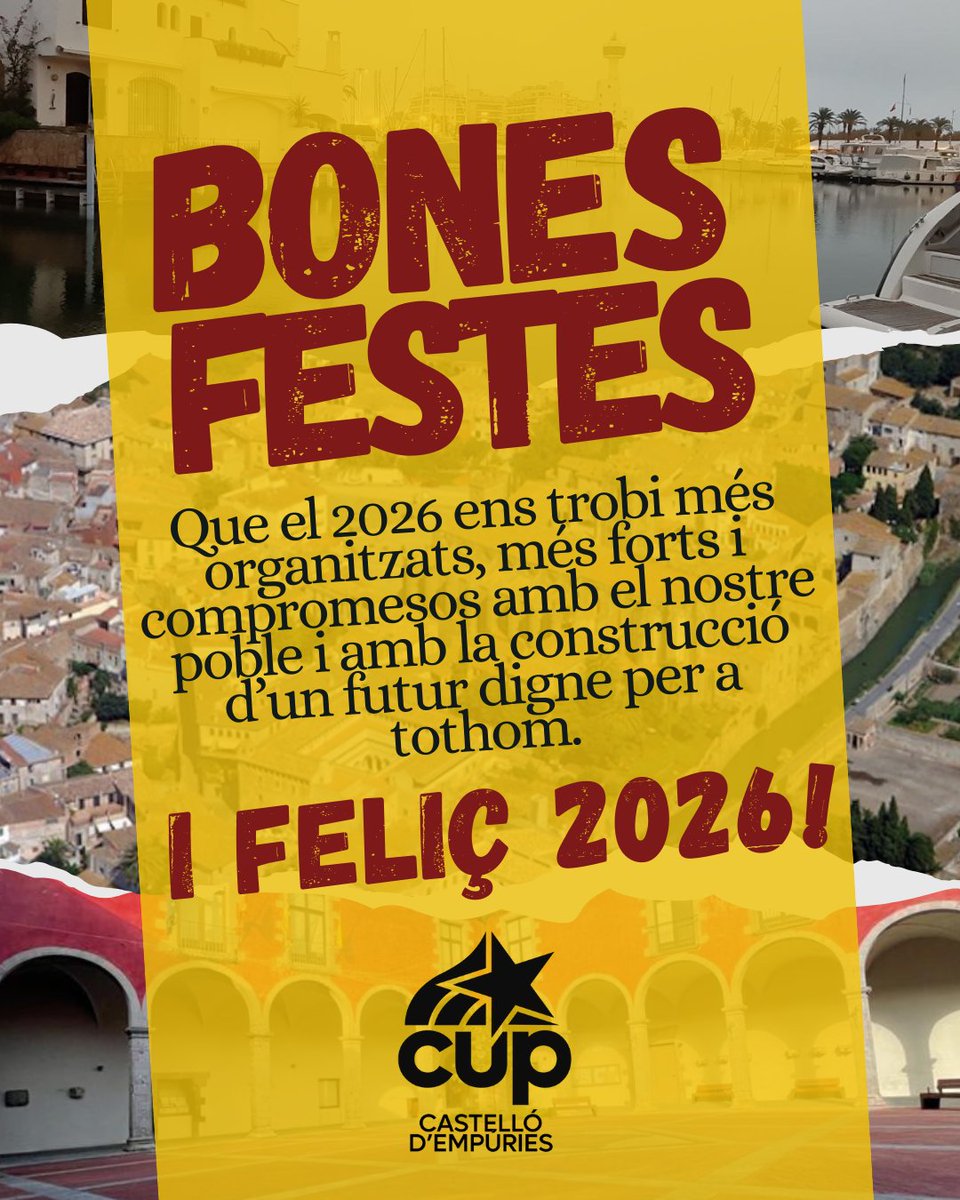 🎄Us desitgem unes festes plenes de caliu, comunitat i solidaritat. Que el nou any ens trobi organitzades, al costat de la gent i del territori.

✨ Bon Nadal i bon any nou!