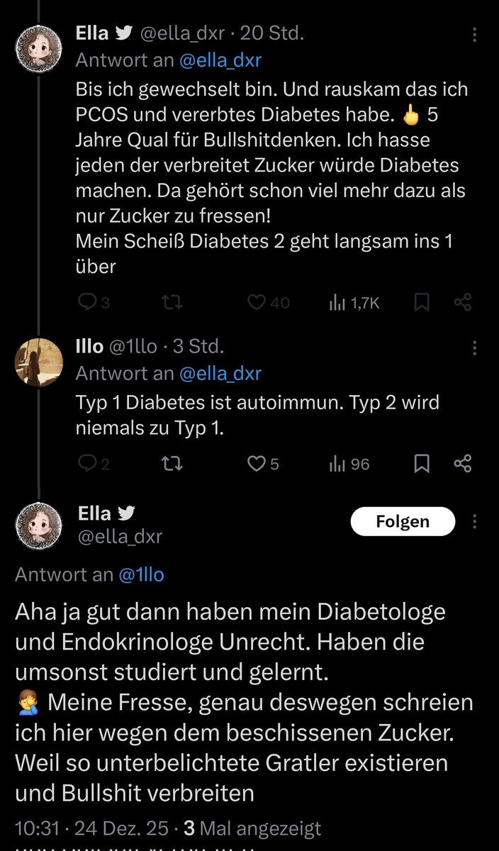 1llo's tweet image. Wow, wenn man Schwurbler mit Fakten konfrontiert, beleidigen und blocken sie einen. #Diabetes #Typ1Diabetes