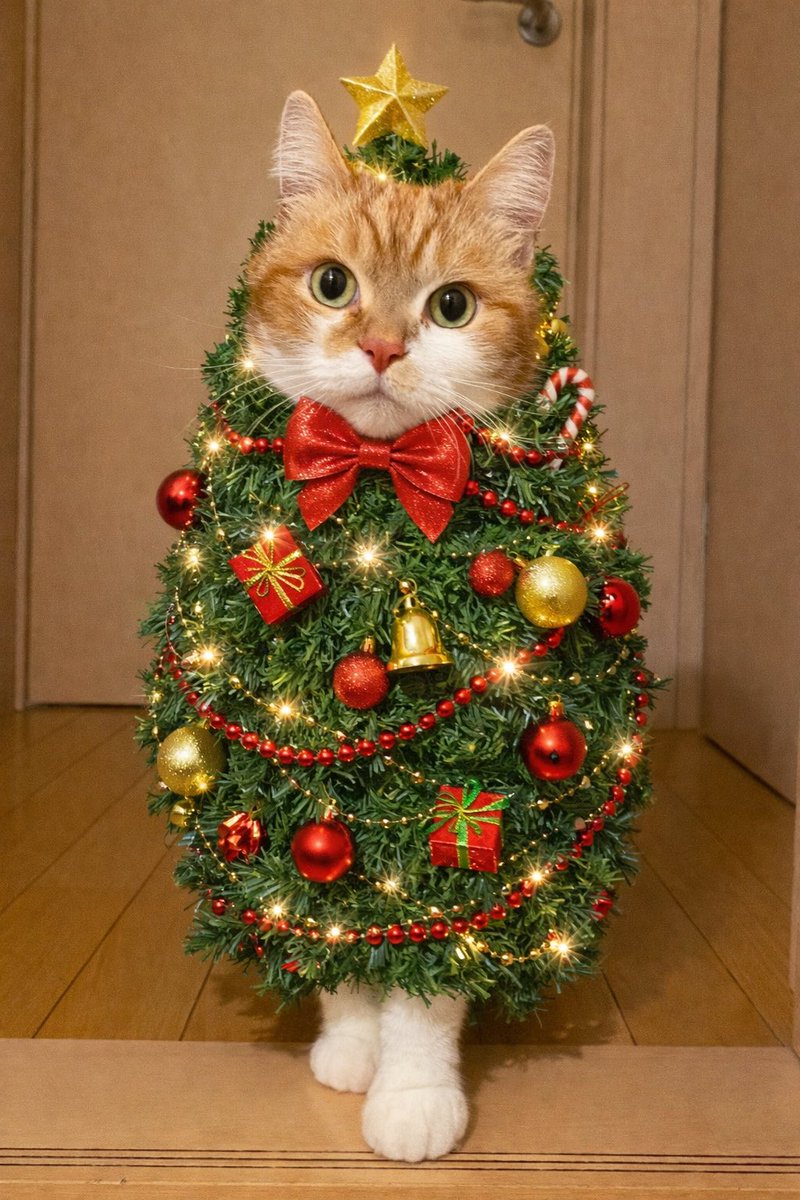 わが家の「ネコチャンツリー」🎄🐈✨ #ネコチャンツリー #クリスマス