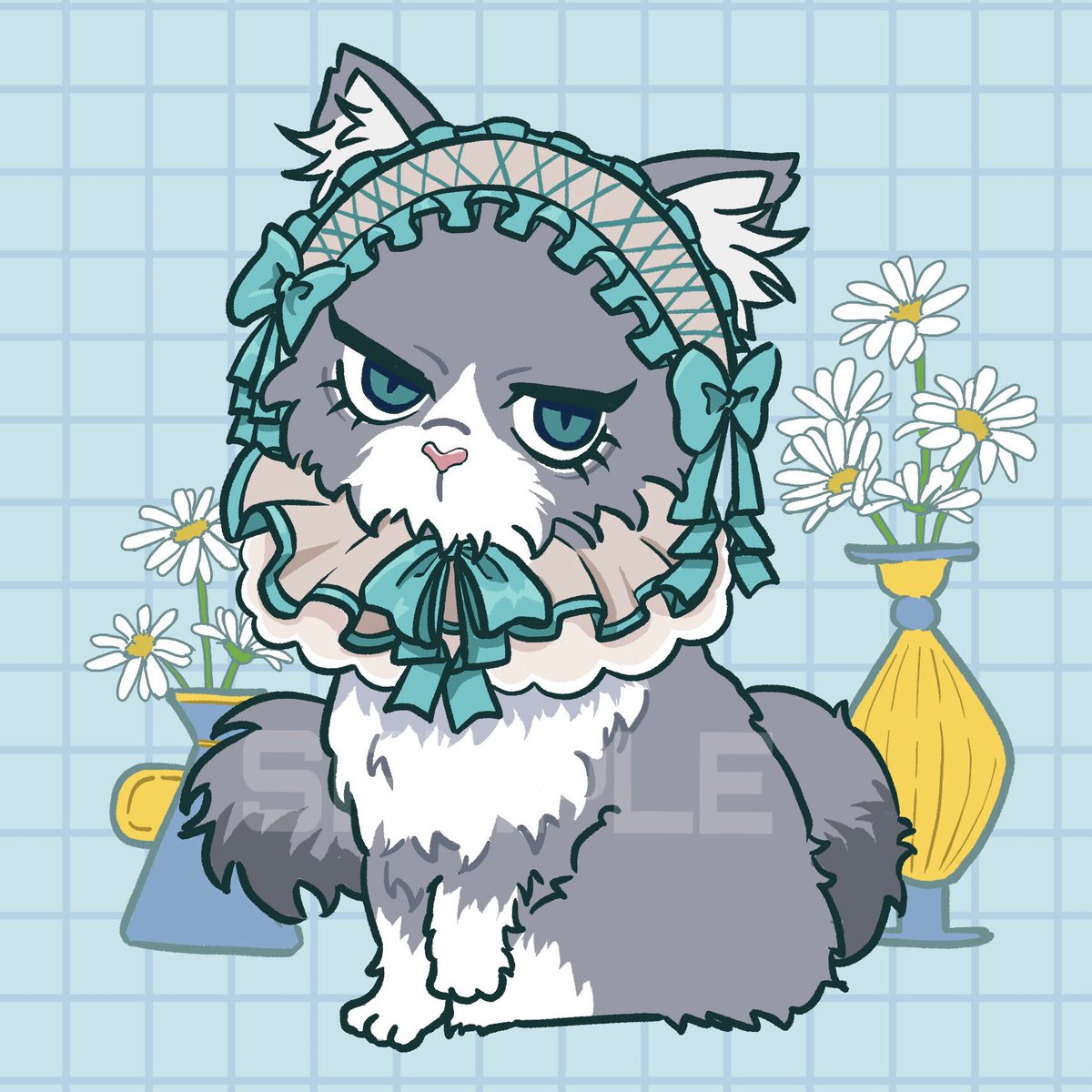 アイコンのご依頼「ﾈｺﾁｬｧﾝ🐱｣です
 #イラスト