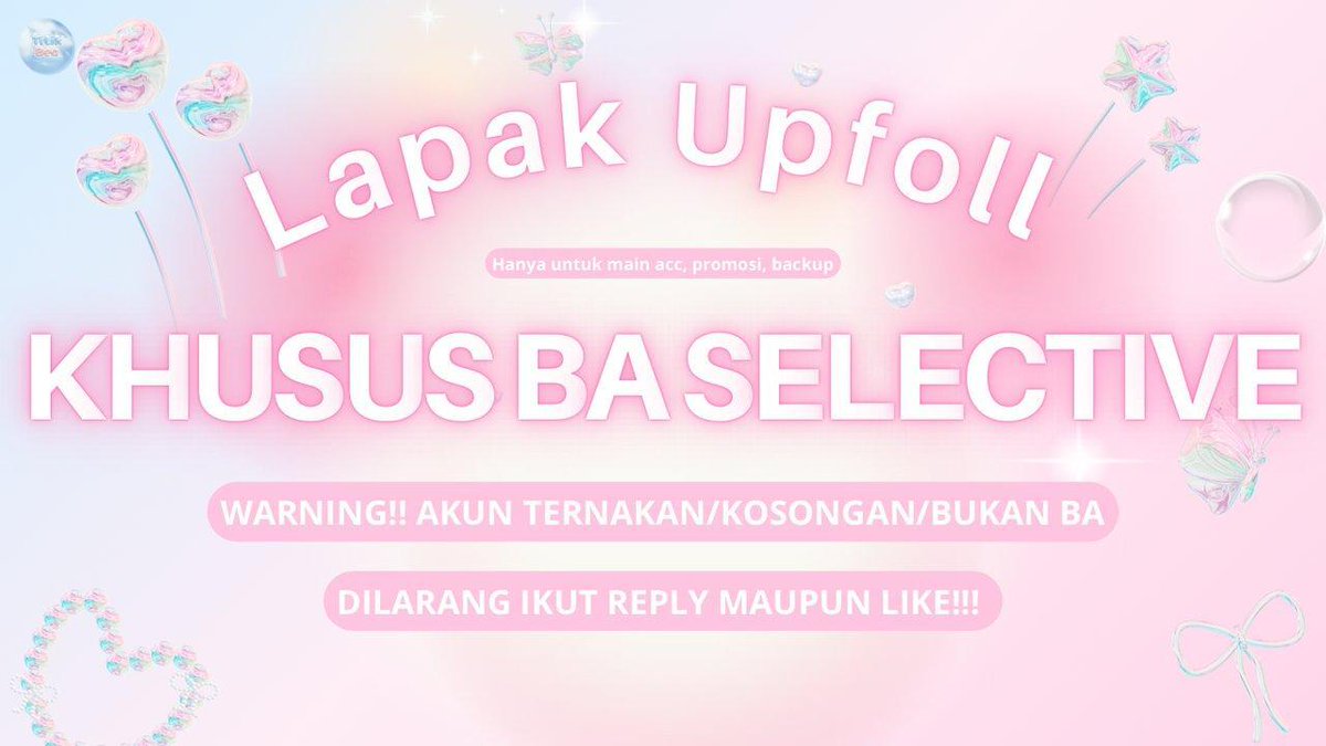 basetibe's tweet image. yuk ramaikan upfoll selective ini! ternakan dilarang join!! pls literasi gusy
