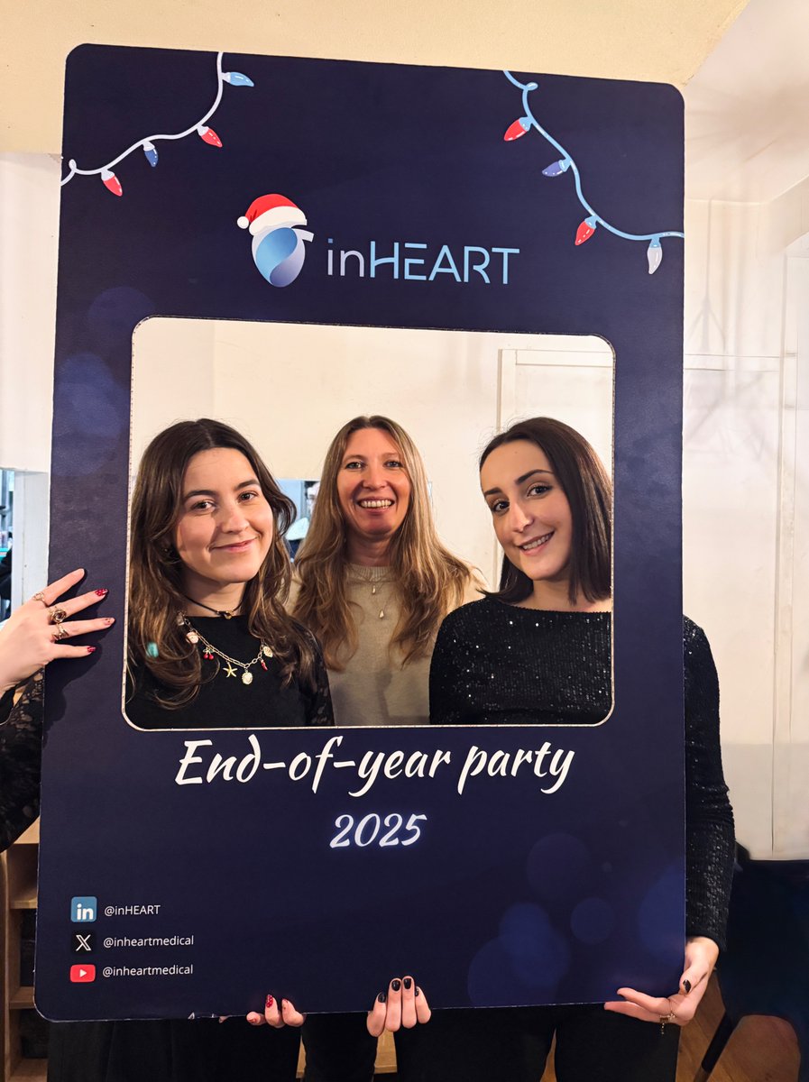 inheartmedical's tweet photo. Closing the year together at #inHEART with our traditional end-of-year celebration!

As we look ahead to 2026, we extend our thanks to everyone who is part of the #inHEART journey—and to our team for their dedication and accomplishments throughout the year!

We wish our community a happy holiday season and a strong, healthy start to the new year 💪🏻

#medtech #companyculture #digitaltwinoftheheart
