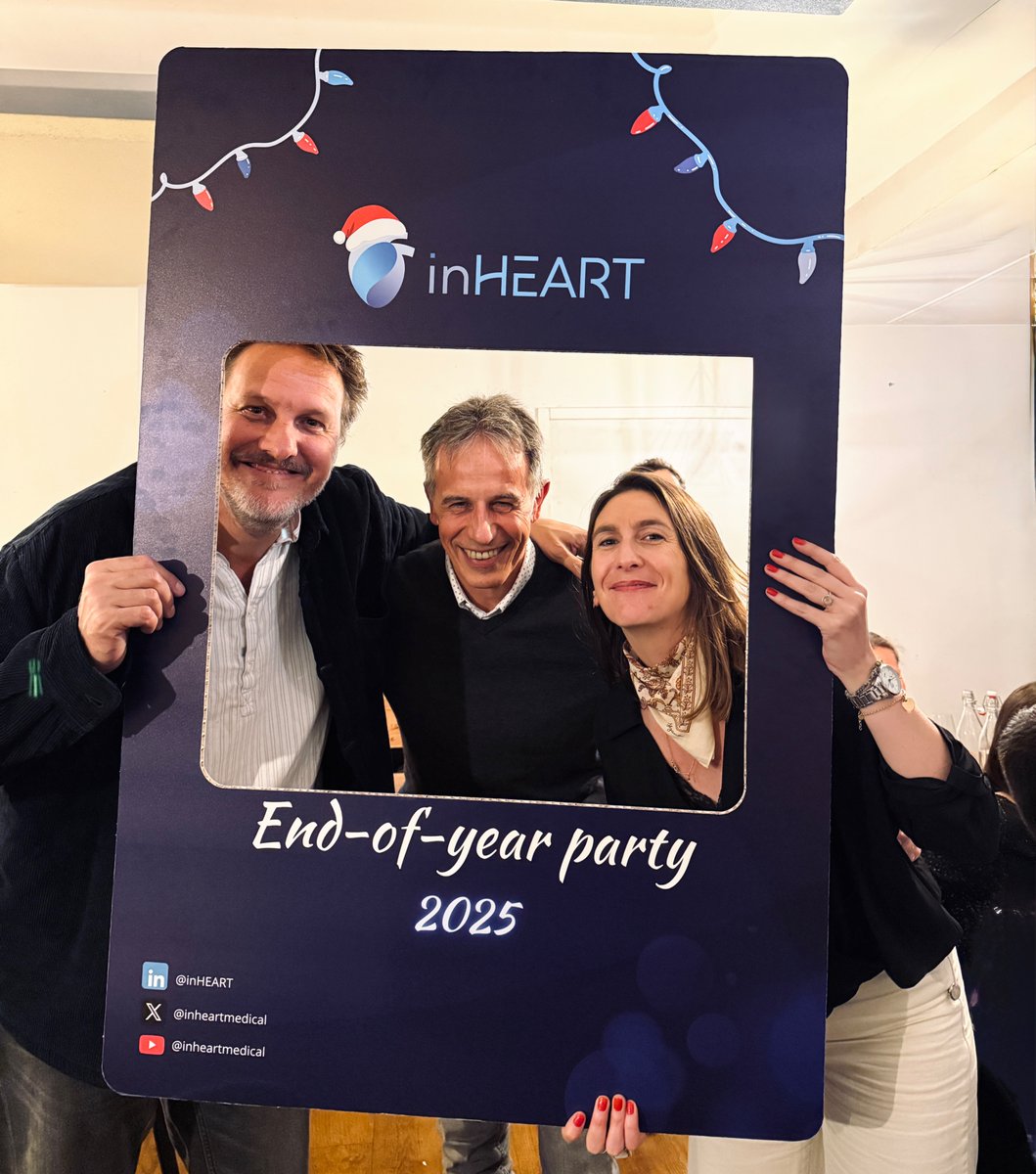 inheartmedical's tweet photo. Closing the year together at #inHEART with our traditional end-of-year celebration!

As we look ahead to 2026, we extend our thanks to everyone who is part of the #inHEART journey—and to our team for their dedication and accomplishments throughout the year!

We wish our community a happy holiday season and a strong, healthy start to the new year 💪🏻

#medtech #companyculture #digitaltwinoftheheart