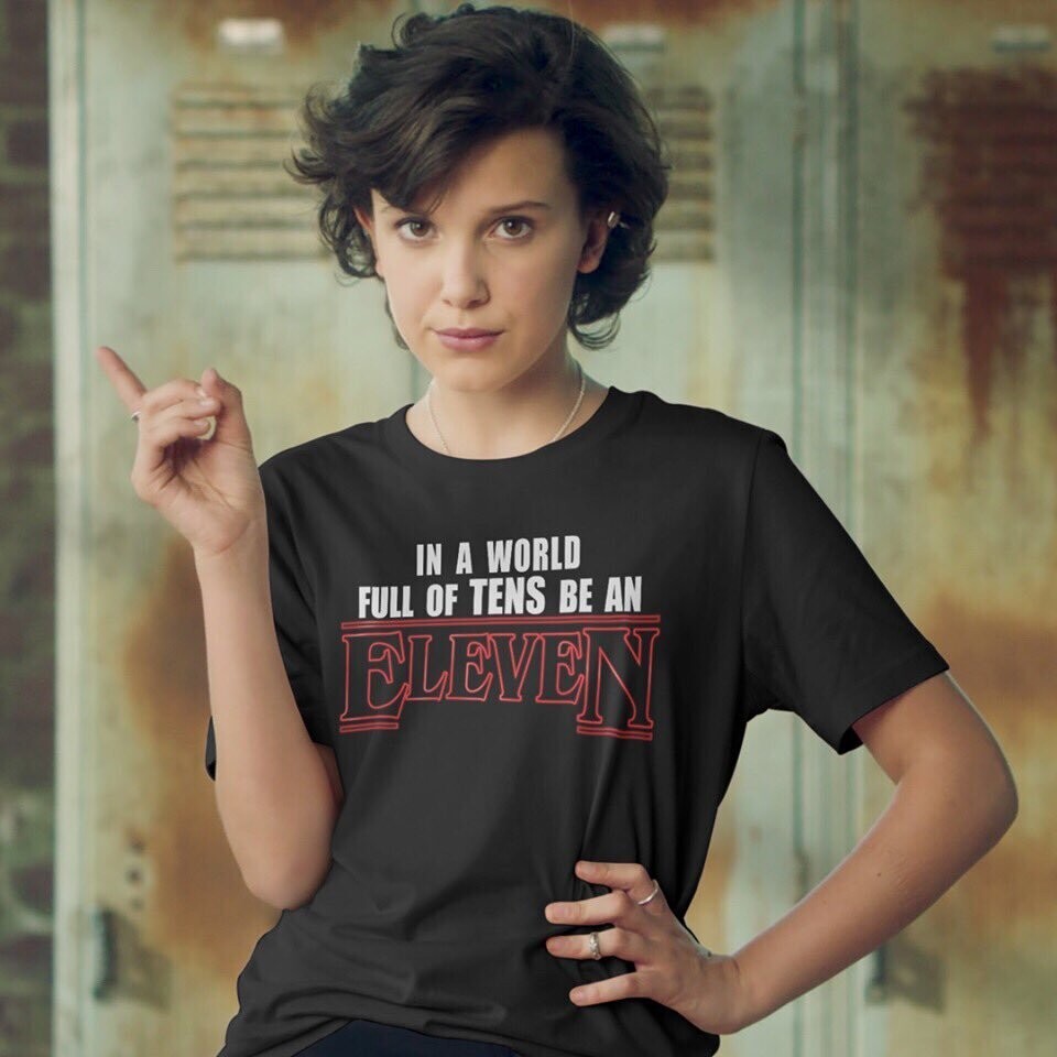 solocamis's tweet image. 📺 Stranger Things se despide con el final de la serie y una camiseta
#Camisetas #Netflix #StrangerThings #Eleven 
👉 Descúbrela aquí goo.su/nUC64g o en @UppStudio