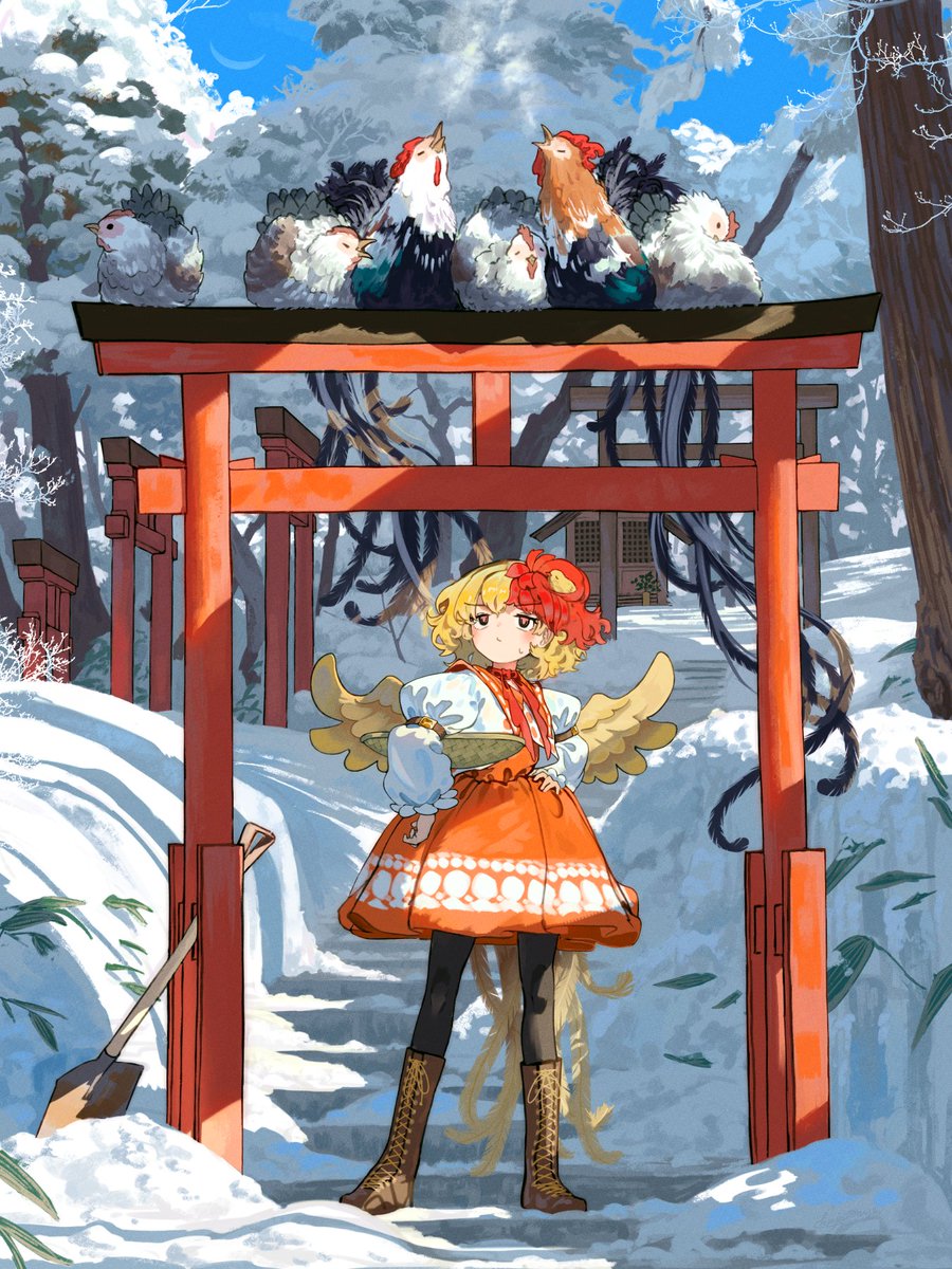 kajatony_tweet's tweet image. #2025年自分が選ぶ今年の4枚 
ぎゅっ……と詰まった絵を描けるようになってきたかも