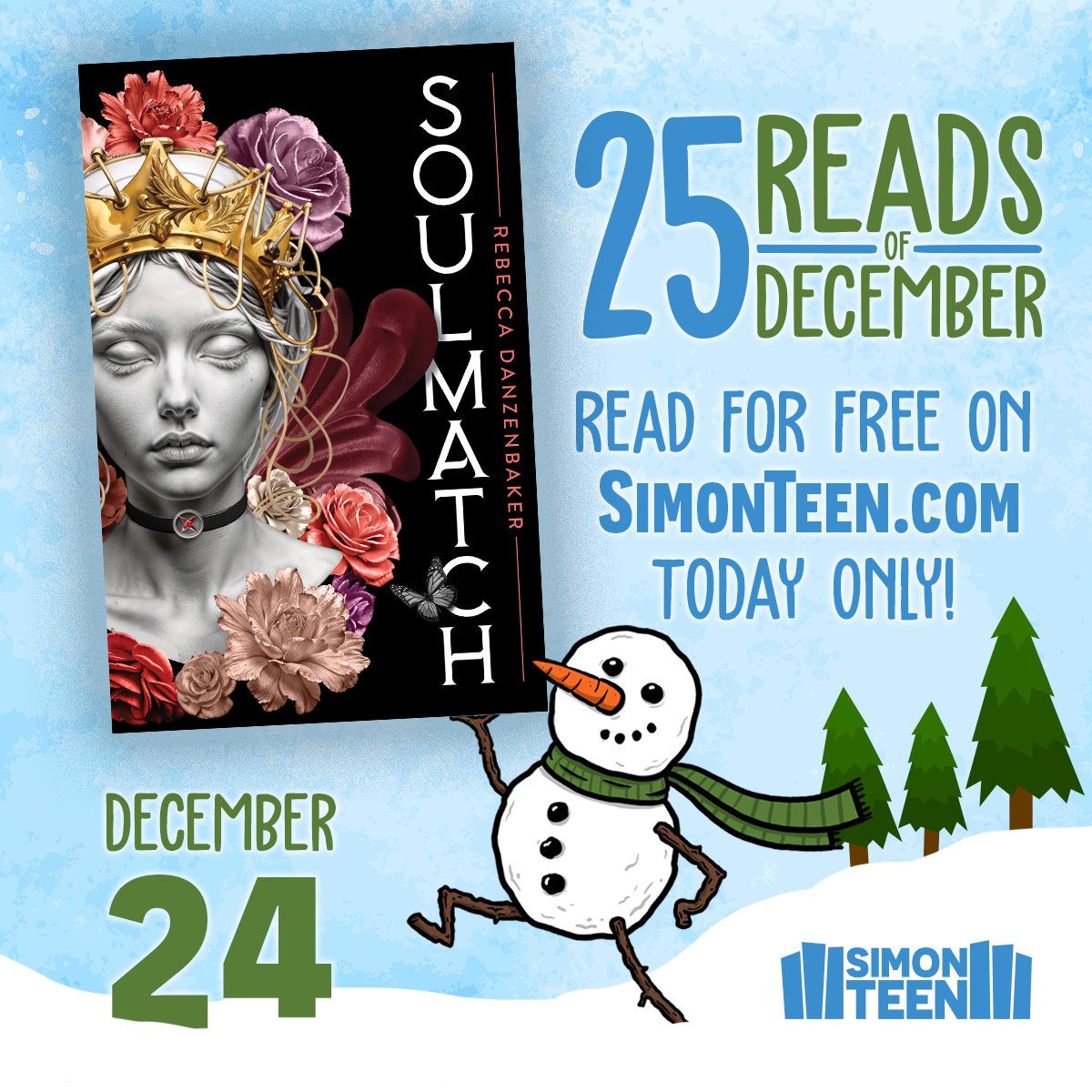 #Soulmatch by Rebecca Danzenbaker is FREE to read TODAY ONLY on SimonTeen.com!

Sign in or register for a free account to start reading now! #25ReadsofDecember

simonteen.com/p/25-reads-of-…