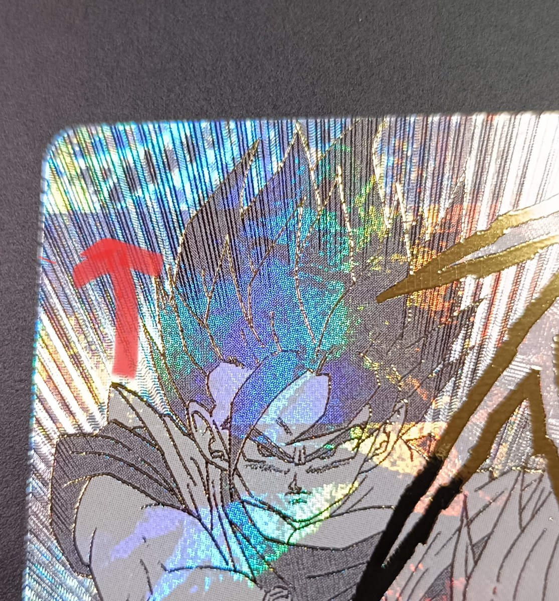 傷参照 バインダーのカード これって初期傷ですよね?模様じゃないよね