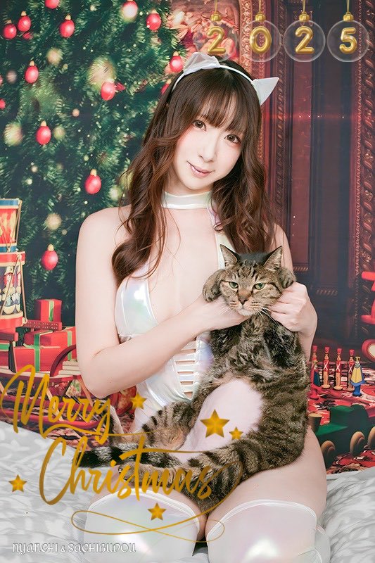 sachibudou's tweet photo. 🎄✨ MERRY CHRISTMAS 🎁🎅  
This is my family photo 🤍🐾

With my sweet cat  
and love that stays forever ✨

🎅🎁ニコイチ🐈‍⬛ 🐈のサンタさんへ🧑‍🎄
https://t.co/bcaHbOShvC https://t.co/R6eemXlkgs