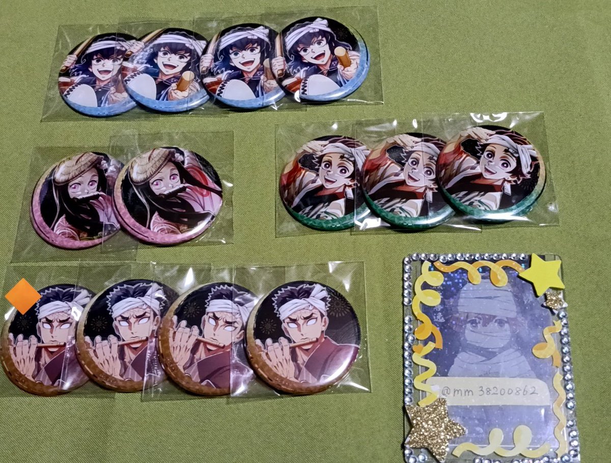 交換 譲渡】 鬼滅の刃 阿波踊り 缶バッジ アクリルスタンド 譲）画像1