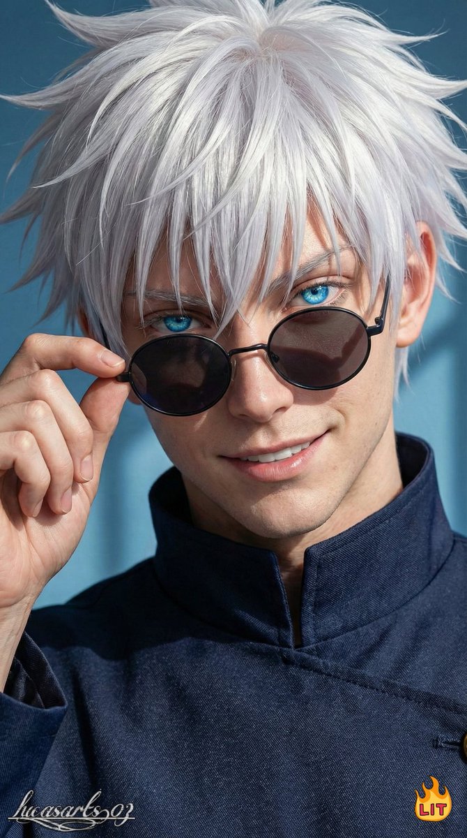 animeirl's tweet photo. Gojo Satoru — but realistic.

If the strongest sorcerer existed in real life,
this is exactly how he’d look 👁️⚡

Would you trust him?

#Gojo #JujutsuKaisen #AIArt #RealisticAnime https://t.co/xbROa3Sx6h