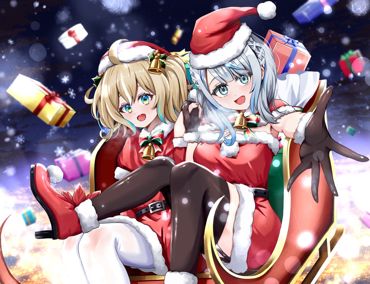Merry Christmas!!!❄☔🌟🎄
#描いていルカ
#ひなた成長記録
#クリスマス