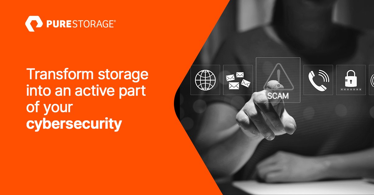 Stronger security starts with deeper visibility. 

#CrowdStrike and #PureStorage bring real-time storage telemetry into your security stack, which accelerates detection, response &amp; recovery across the full #cyberresilience lifecycle. 

Learn more: sl1nk.com/4EtLE