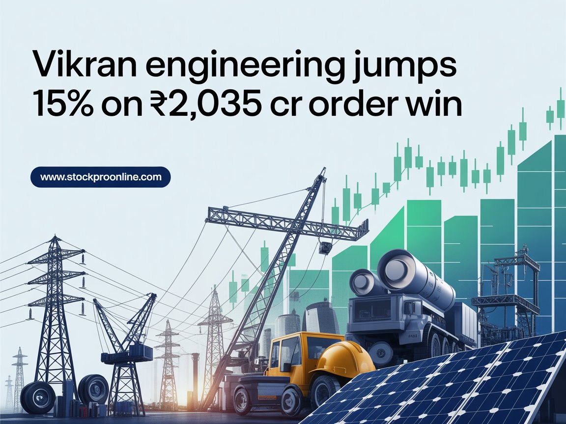 StockPro_Online's tweet image. 🚀 The newly listed stock jumped after winning a massive ₹2,035 Cr EPC solar order ☀️ for 600 MW projects in Maharashtra. The deal size is almost equal to the company’s market cap, boosting strong investor interest 📈
#VikranEngineering #StockMarketNews #SolarEnergy
