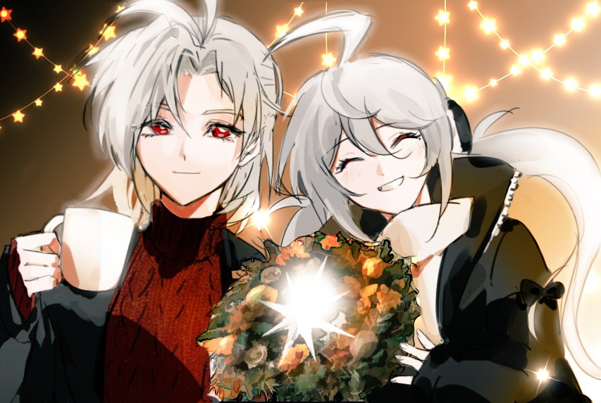 GX_DAWN's tweet photo. 衣服是前几年小立牌的，有点不太真实的幸福www
总之merry christmas!
#이터널리턴 #EternalReturn #ER_Fanart https://t.co/hLqono9mpW