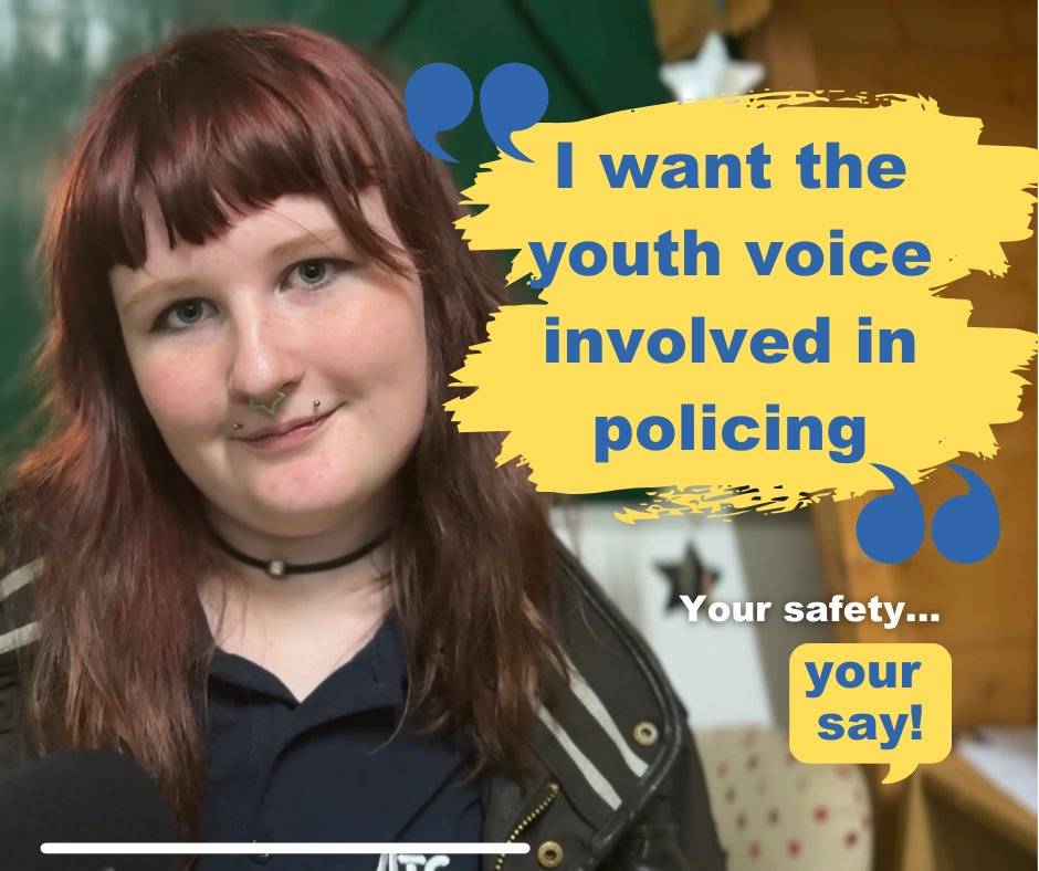 DC_PCC's tweet image. Billie  says she took our Your Safety, Your Say survey because she wants to have “youth voice involved in what happens with the police services in the future”. You can have your say on policing in Devon and Cornwall at dcpcc.commonplace.is/en-GB/proposal…