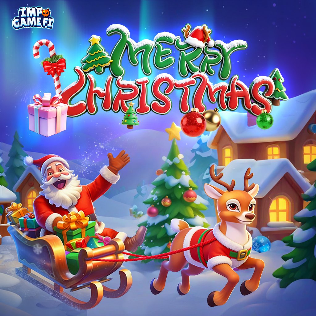 🎄 Merry Christmas from #IMPGameFi! And it’s Punny Santa’s gift time. 🎁

💰 Lucky Drop: 10 × 500Coin($5)

How to join:
1️⃣ Follow <a href="/IMPGameFi/">IMPGameFi</a> 
2️⃣ Comment #MerryIMP + UID
3️⃣ RT + 💚 + tag 3 friends

⏰ 48H  ONLY

As we close out 2025, may this festive season bring you warmth, happy