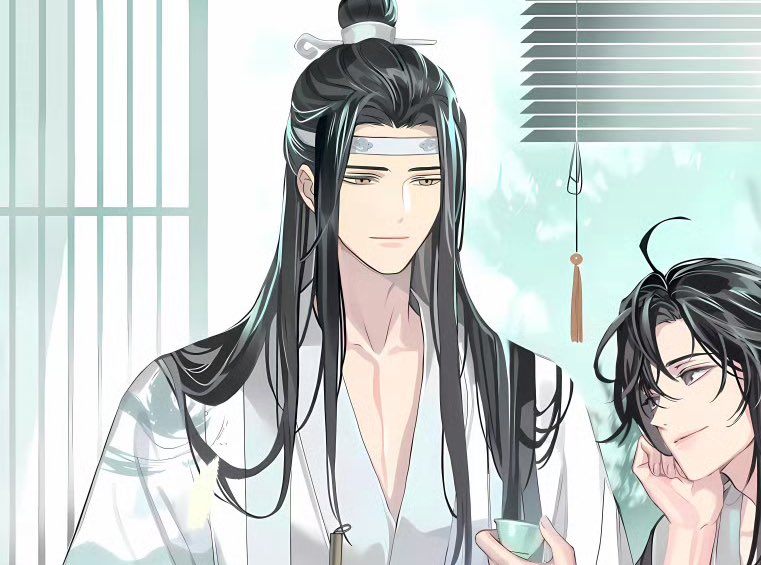 lan wangji showing a bit of skin, he’s taking after his husband 🥰