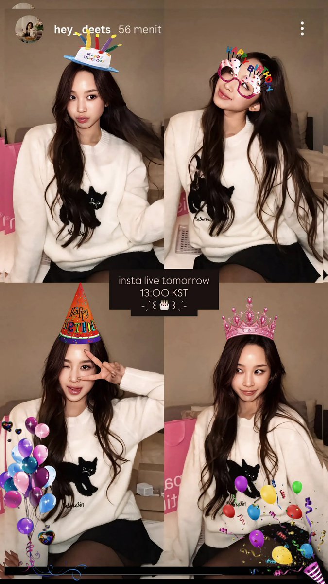 Dita live birthday on insta
25 Desember 25
⏰ 11:00wib
#DITA #디타 #ディタ #ditakarang #heydeets <a href="/okaydeets/">dita karang</a>