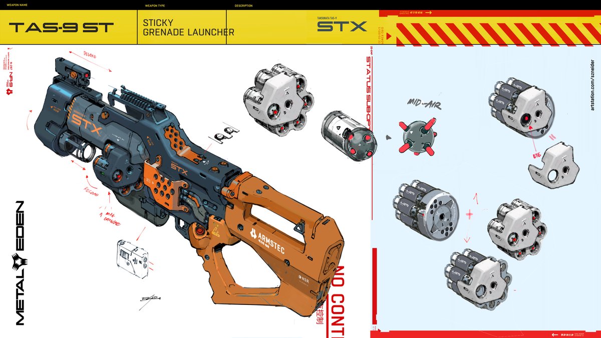 METAL EDEN ///////// WEAPONS via @artstationhq artstation.com/artwork/L40nbl