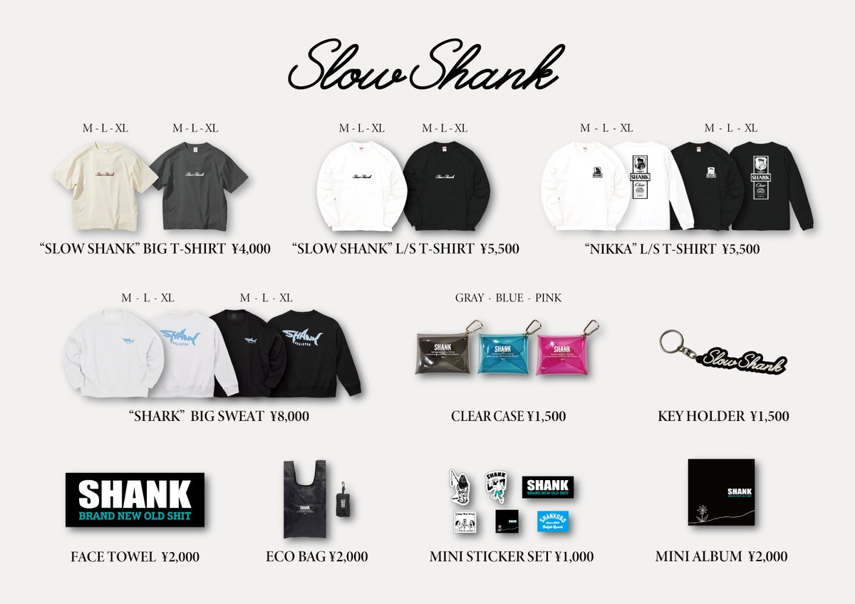 Slow Shank ブラックTシャツとキーホルダー SLOWSHANK GOODS】 12/25