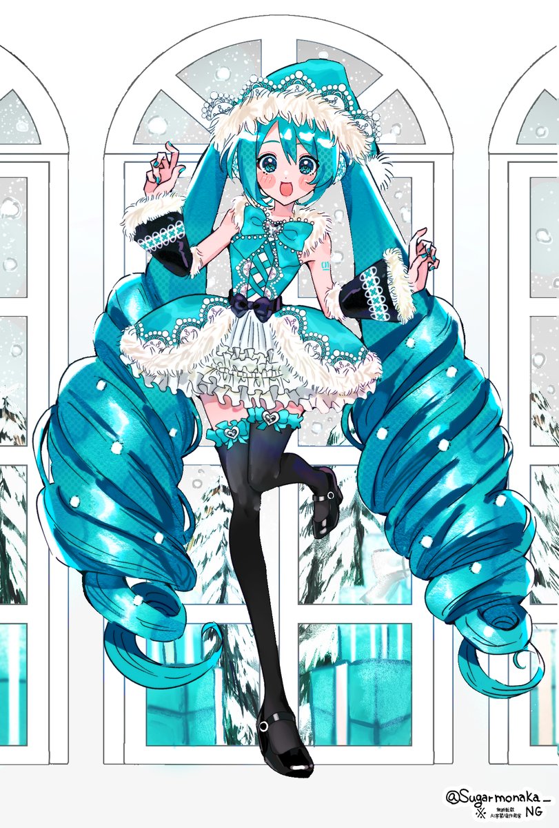 Sugarmonaka_'s tweet photo. #初音ミク　#HatsuneMiku 
･ﾟ｡:.ᴍᴇʀʀʏ ᴄʜʀɪsᴛᴍᴀs･ﾟ｡:. https://t.co/kyiIHrWhKI